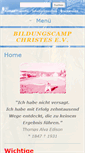 Mobile Screenshot of bildungscamp.de