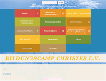 Tablet Screenshot of bildungscamp.de